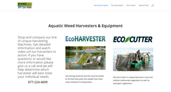Desktop Screenshot of lakeweedharvester.com