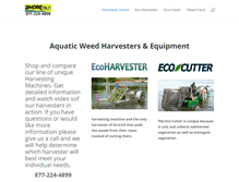 Tablet Screenshot of lakeweedharvester.com